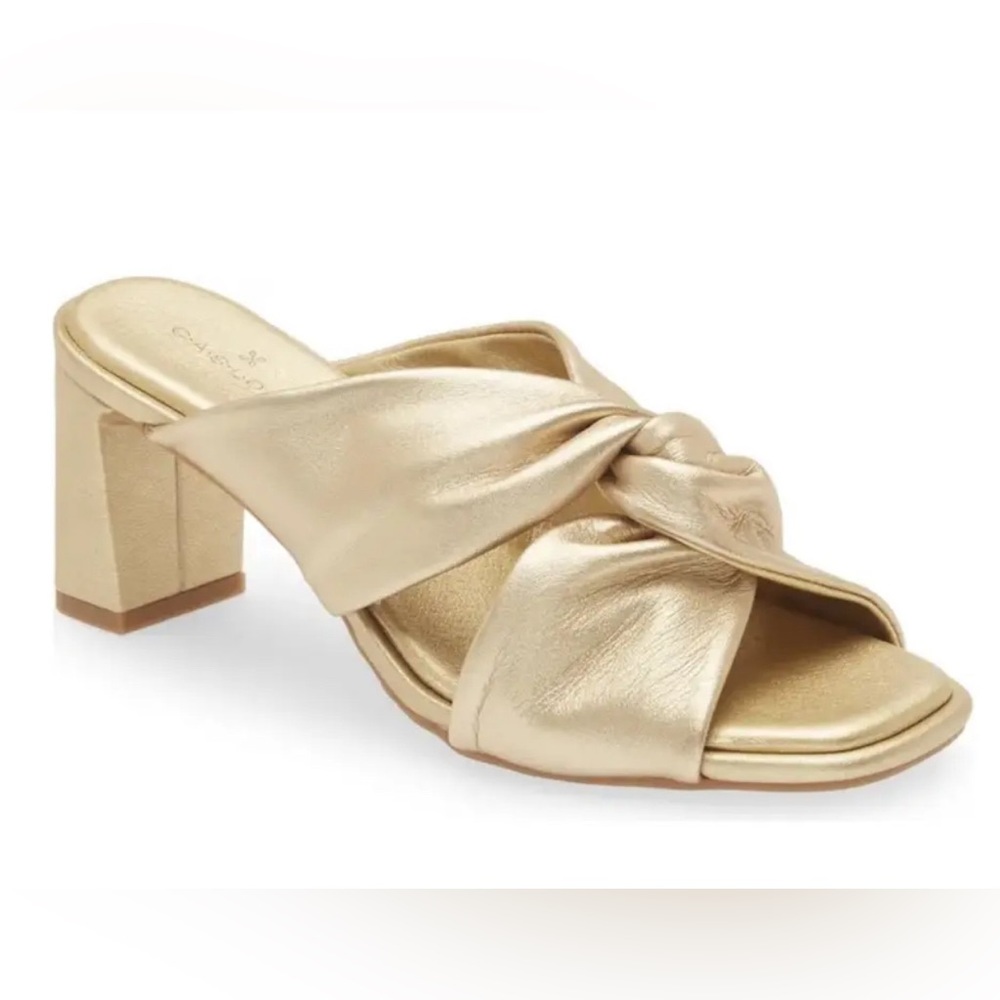 Caslon Laurette Metallic Gold Sandal Sz 8.5